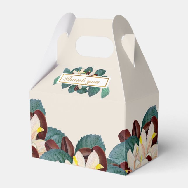 Caixinha De Lembrancinhas obrigado de café elegante, sua festa (Frente)