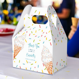 Caixinha De Lembrancinhas Obrigado de chá de panela de sorvete cooptado