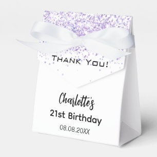 Caixinha De Lembrancinhas Obrigado do nome da lavanda branca