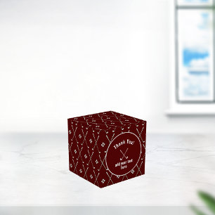 Caixinha De Lembrancinhas Obrigado, Golf Club - Padrões De Vinho