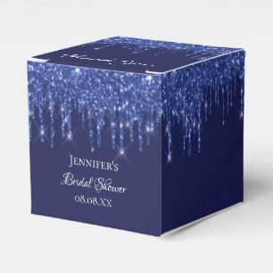 Caixinha De Lembrancinhas obrigado marinho chá de panela azul brilhante