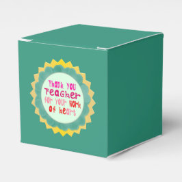 Caixinha De Lembrancinhas Obrigado, Professor, pelo seu trabalho de coração