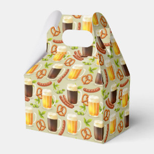 Caixinha De Lembrancinhas Octoberfest Beer and Sausage Favor Box