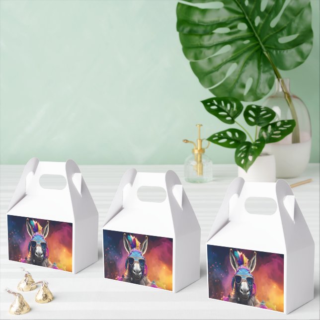 Caixinha De Lembrancinhas Óculos Azuis Funky Donkey (Múltiplo)