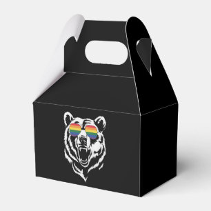 Caixinha De Lembrancinhas Óculos de sol arco-íris LGBTQ Bear Gay Bandeira do