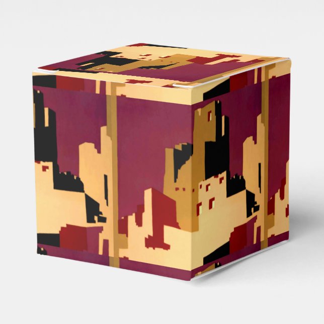 Caixinha De Lembrancinhas Oeste do Sudoeste Pueblo WPA Nacional (Frente)