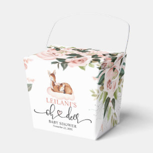 Caixinha De Lembrancinhas Oh Deer Pink Floral Chá de fraldas