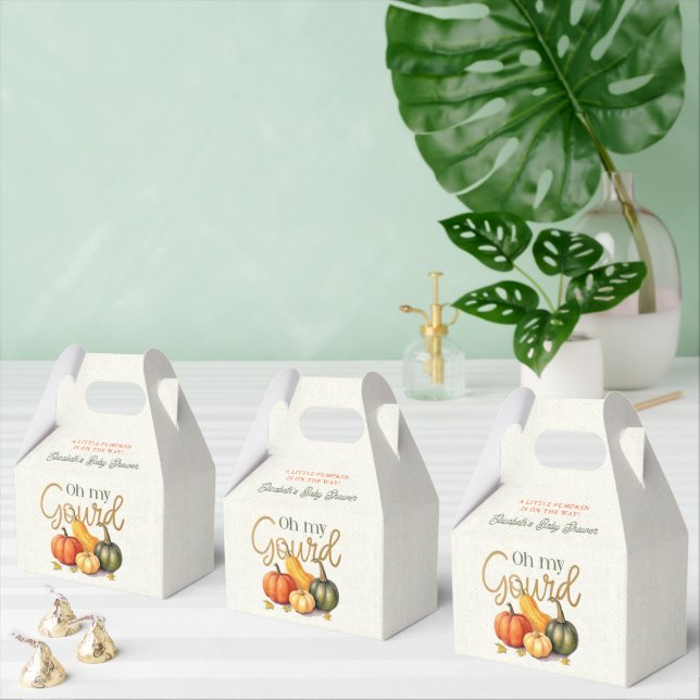 Caixinha De Lembrancinhas Oh Meu Chá de fraldas De Abóbora (Múltiplo)