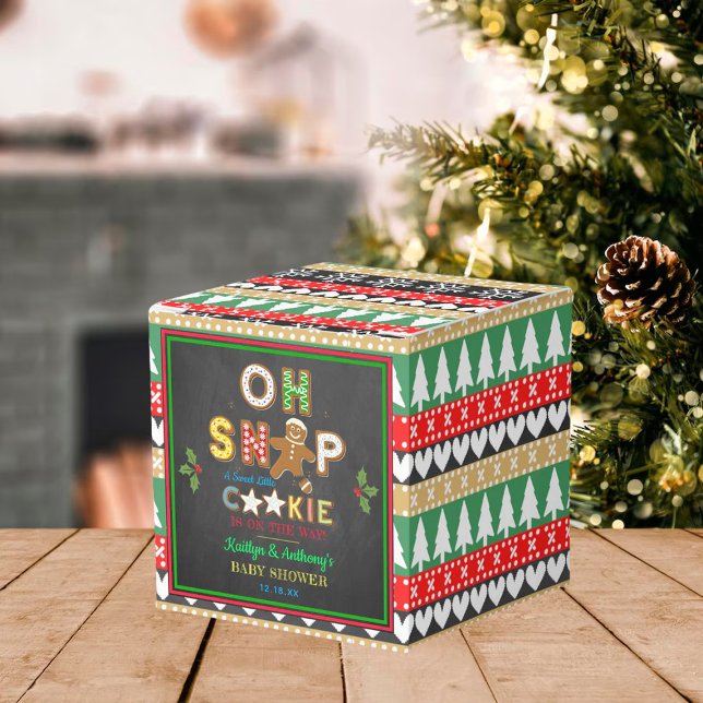 Caixinha De Lembrancinhas Oh, Snap! Chá de fraldas de Cookie Gingerbird (Criador carregado)