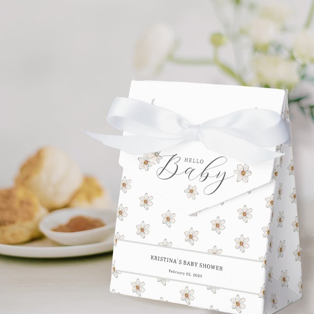 Caixinha De Lembrancinhas Olá, Primavera de bebê Chá de fraldas Daffodil (Criador carregado)