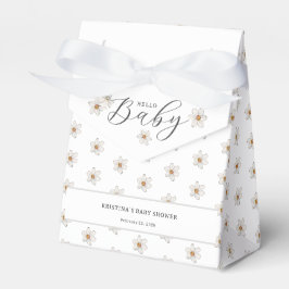 Caixinha De Lembrancinhas Olá, Primavera de bebê Chá de fraldas Daffodil