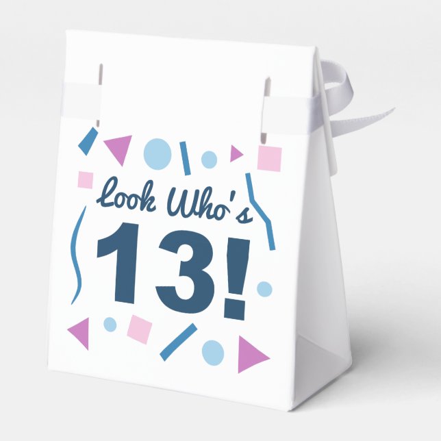 Caixinha De Lembrancinhas Olha quem tem 13 anos (Verso)
