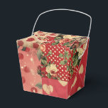 Caixinha De Lembrancinhas Olhar bem angustiado Vintage Floral Chic Mal-Assom<br><div class="desc">Vermelho Vintage Shabby Chic Pontos Corações Florais Mix. Linda mistura de padrões combinando Vintage Coleção Patchwork Chic Mal-Assombrado. Estilo de casa de campo elegante e bonito com aparência desgastada. Estilo retrô moderno.</div>