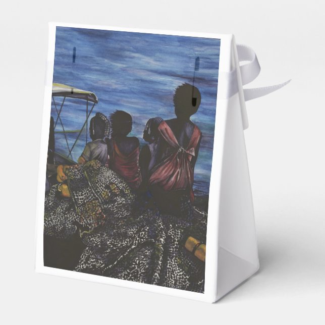 Caixinha De Lembrancinhas Onde está o Pai? Ilha Harbour, Bahamas (Verso)