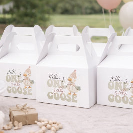 Caixinha De Lembrancinhas One Silly Goose Favor Box – First Birthday Goose P