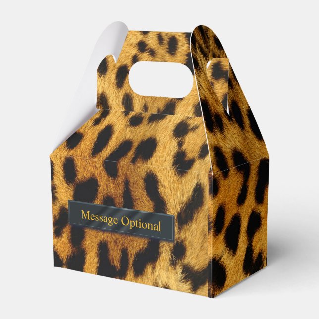 Caixinha De Lembrancinhas Opções do Leopardo 2 (Frente)