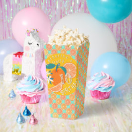 Caixinha De Lembrancinhas Orange Fruthday Blue