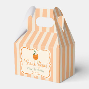 Caixinha De Lembrancinhas Orange Little Cutie Birthday