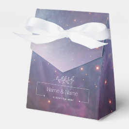 Caixinha De Lembrancinhas Orgânico branco a favor da retro-orifícios nebulos