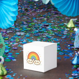 Caixinha De Lembrancinhas Orgulho Colorido do Arco-Íris Kawaii