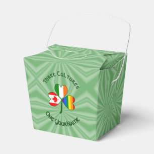 Caixinha De Lembrancinhas Orgulho Gay Irlanda Canadá Bandeira do Trevo Perso