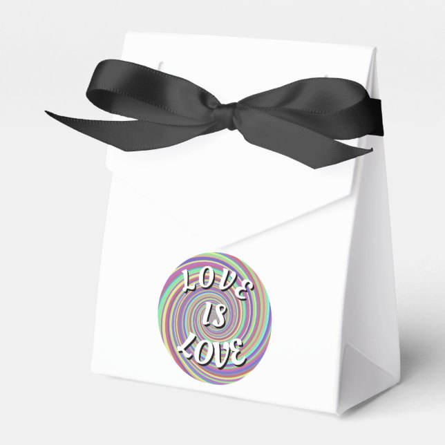Caixinha De Lembrancinhas Orgulho Love Is Love (Frente)