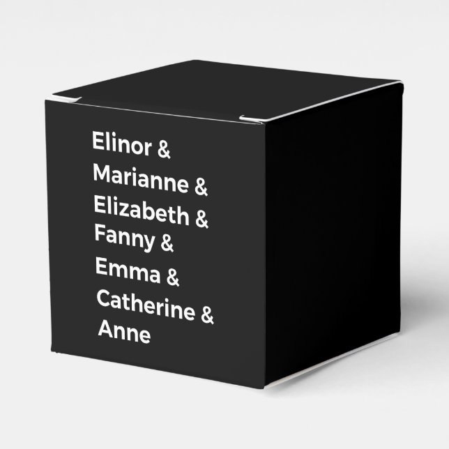 Caixinha De Lembrancinhas Os Heroínas de Jane Austen I (Frente)