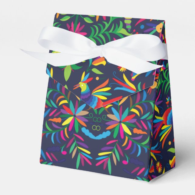 Caixinha De Lembrancinhas Otomi Colorful Favor Box (Frente)