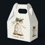 Caixinha De Lembrancinhas Ouro de Natal Shiny Stars Green Folhas<br><div class="desc">Ouro De Natal Bell Shiny Stars Green Deixa Caixas Favoráveis. Único,  bonito,  na moda design. Fácil de ser personalizado. O estilo,  o tamanho e as cores da fonte podem ser alterados. Itens correspondentes disponíveis.</div>