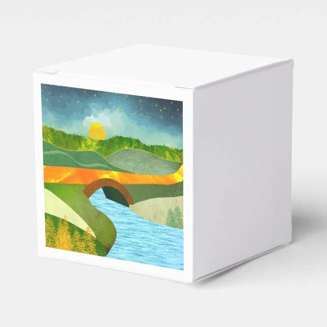 Caixinha De Lembrancinhas Ouro Road (Frente)