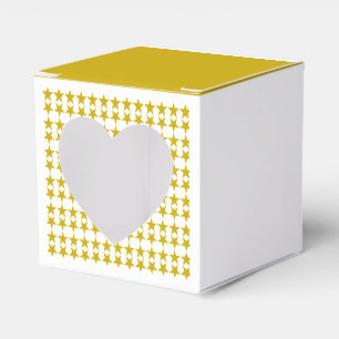 Caixinha De Lembrancinhas Ouro Stars Heart