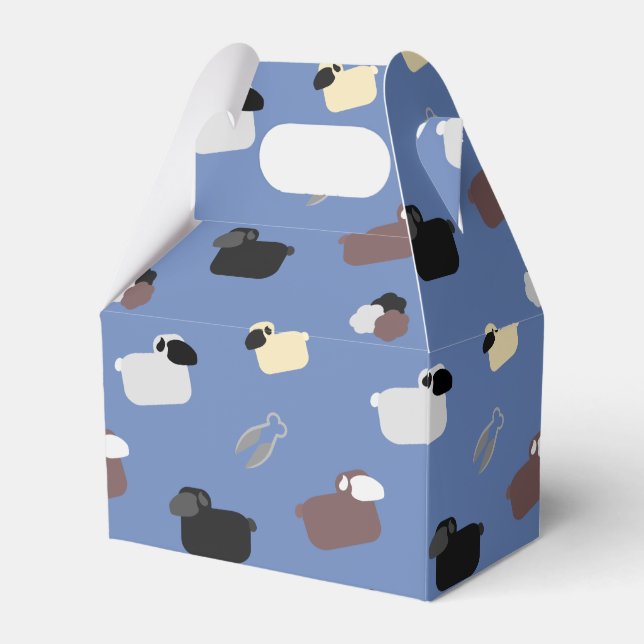 Caixinha De Lembrancinhas Ovinos e Ovinos (Frente)