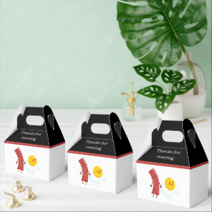 Caixinha De Lembrancinhas ovos de bacon fofos Café da manhã