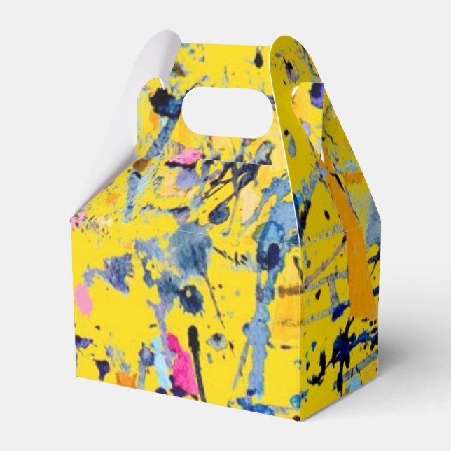 Caixinha De Lembrancinhas padrão abstrato (Frente)