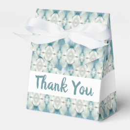 Caixinha De Lembrancinhas Padrão Azul e Branco