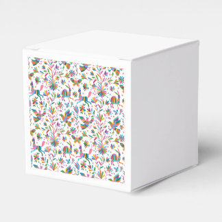 Caixinha De Lembrancinhas Padrão Brilhante do estilo Otomi mexicano