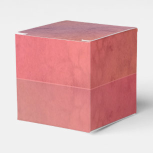 Caixinha De Lembrancinhas Padrão de Aquarela Pastel Laranja Rosa Vermelho