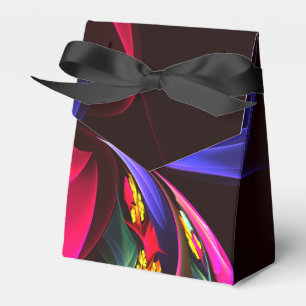 Caixinha De Lembrancinhas Padrão de Arte Abstrata Floral Colorida Moderna #0