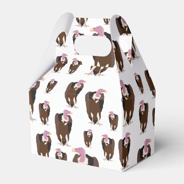 Caixinha De Lembrancinhas Padrão de Aves Abutre (Frente)