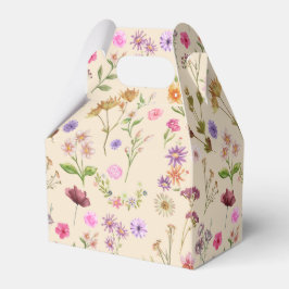 Caixinha De Lembrancinhas padrão de cor da água floral - rosa, roxo, verde-