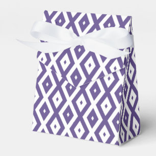 Caixinha De Lembrancinhas Padrão de diamante ultra violeta e branco