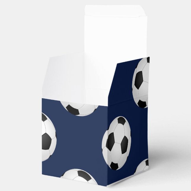 Caixinha De Lembrancinhas Padrão de esportes de futebol (Aberto)