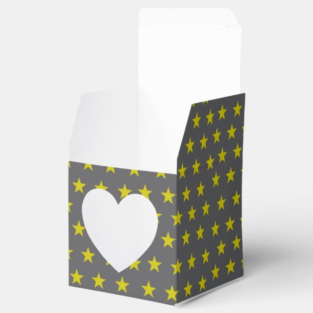 Caixinha De Lembrancinhas padrão de estrelas (Aberto)