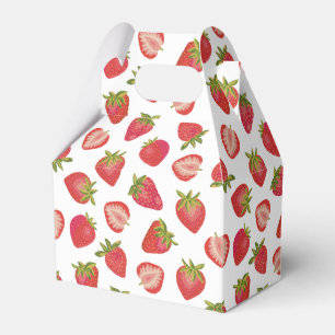 Caixinha De Lembrancinhas Padrão de fruta de morango