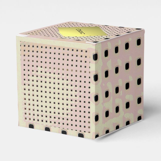 Caixinha De Lembrancinhas Padrão de Grade de uma Cadeira (Frente)