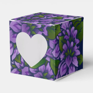 Caixinha De Lembrancinhas Padrão De Jardinagem Lilac De Arte Floral De Ver