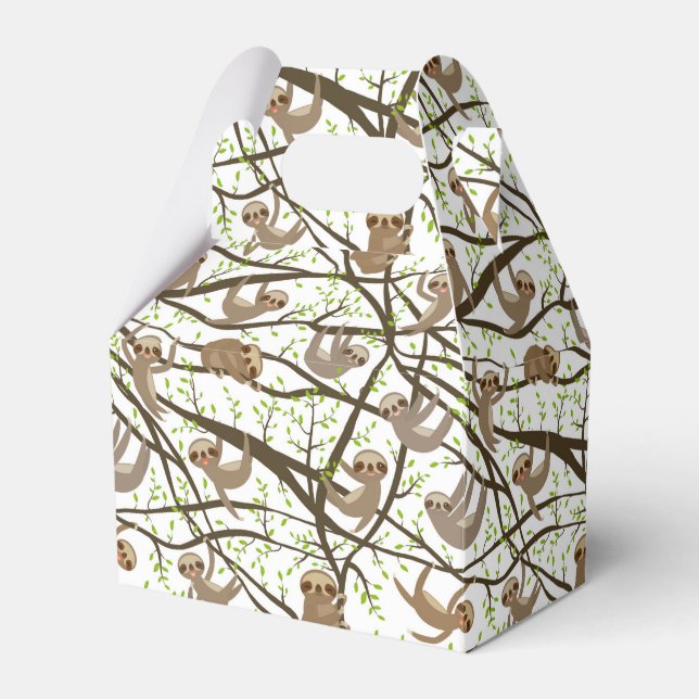 Caixinha De Lembrancinhas Padrão de Lama de Sorriso (Frente)