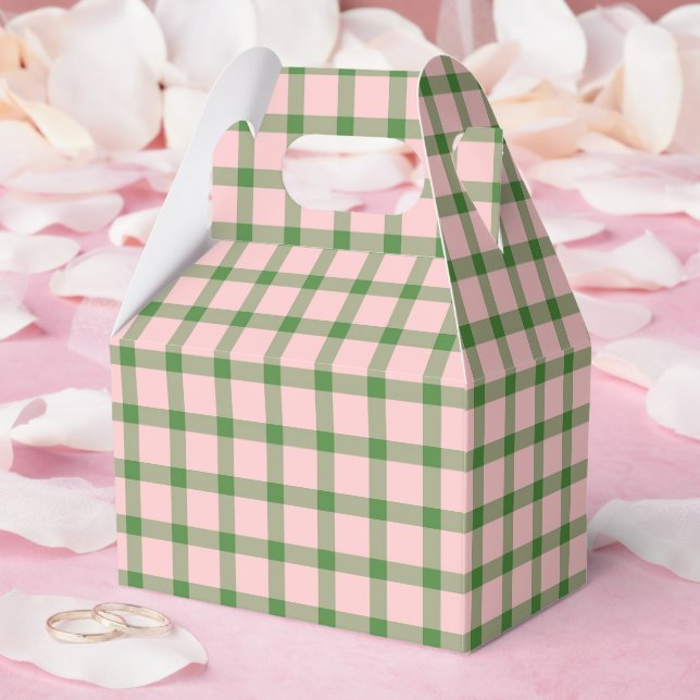Caixinha De Lembrancinhas Padrão de Morango (Casamento)