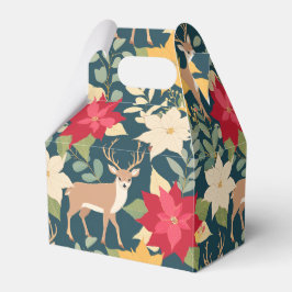 Caixinha De Lembrancinhas Padrão de Natal