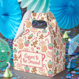 Caixinha De Lembrancinhas Padrão de Natal Candyland de Biscoito de Gengibre